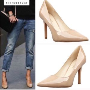 Nine West nude pointed toe heels, Never worn.